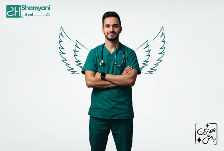 لباس پزشکی راحت و بادوام شامیانی برای شیفت طولانی | روپوش و اسکراب پزشکان در فروشگاه آنلاین شامیانی | خرید آنلاین لباس فرم پرستاری شامیانی | بهترین لباس پزشکی
